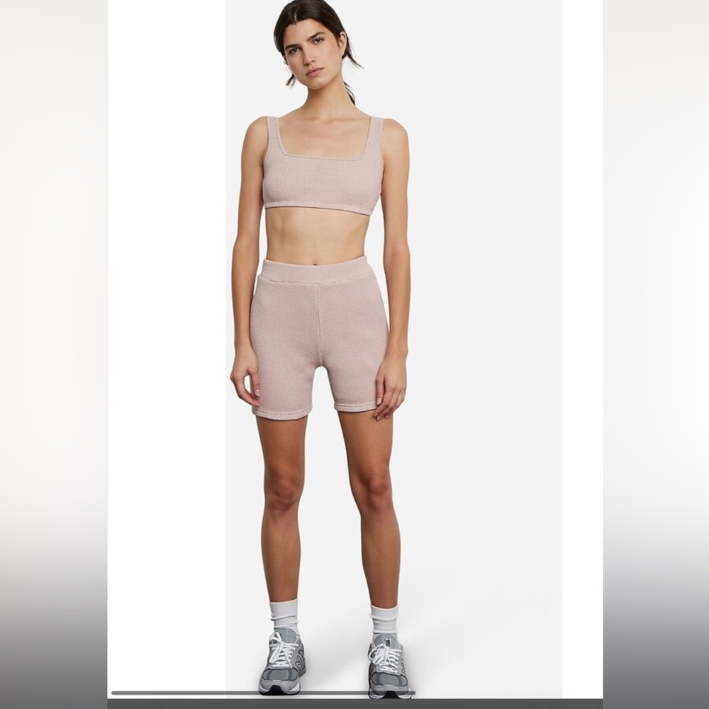 Onia Waffle Knit Biker Short - L